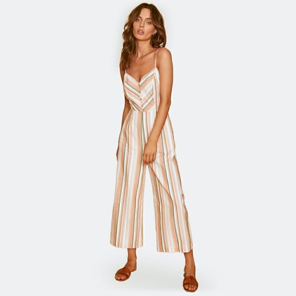 NWT LOST+WANDER MULTICOLOR STRIPED JUMPSUIT SZ M